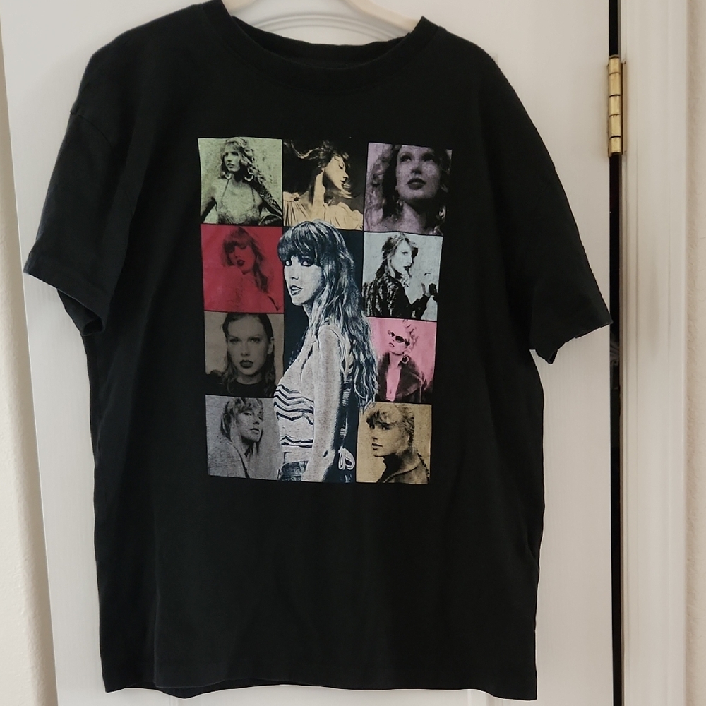 Taylor Swift Black ERAS Tour T-Shirt, Size Medium